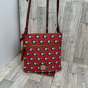 NWT Dooney and Bourke Georgia Bulldogs Crossbody Adjustable Strap